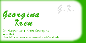 georgina kren business card